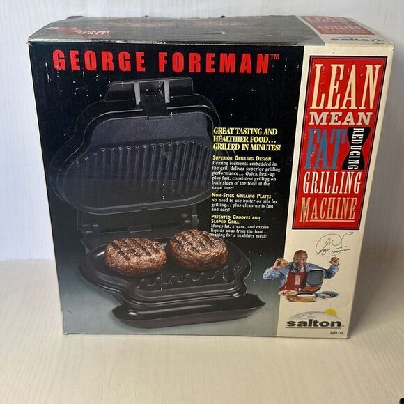 Vintage 2000 George Foreman Grill  GR10 lean mean fat reducing machine - Picture 7 of 10